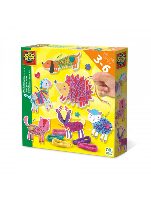 Set creativ - Imbraca animale cu ata
