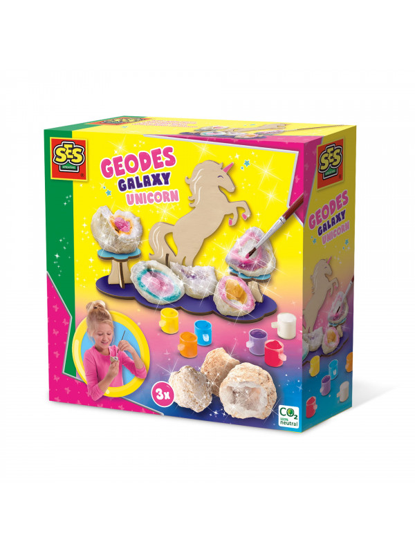 Set de pictat geode pentru copii cu suport unicorn