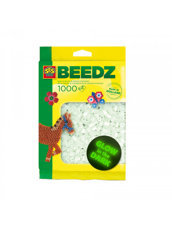 Set margele de calcat straluceste in intuneric Beedz 1000 bucati