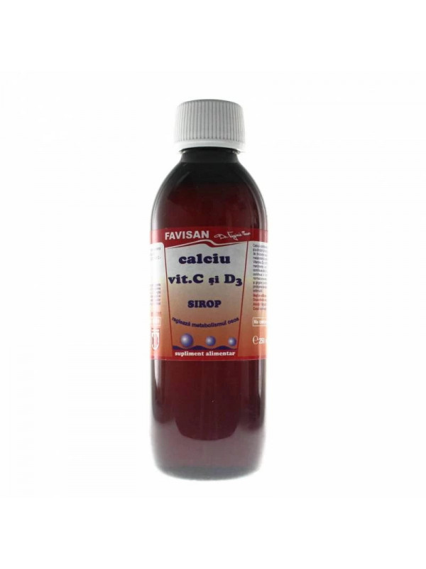 SIROP CALCIU+VIT.C+D3 250ml FAVISAN