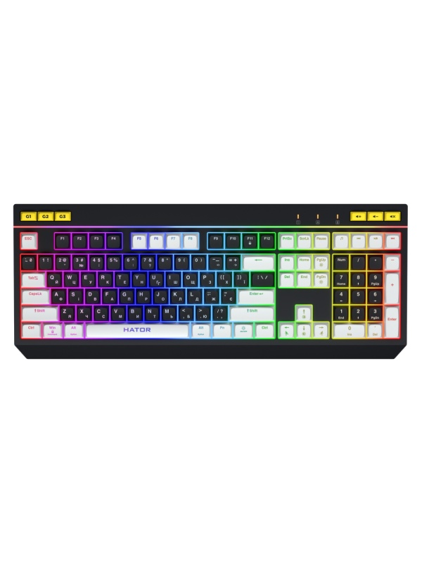 Tastatura mecanica Hator Icefall ng-alb