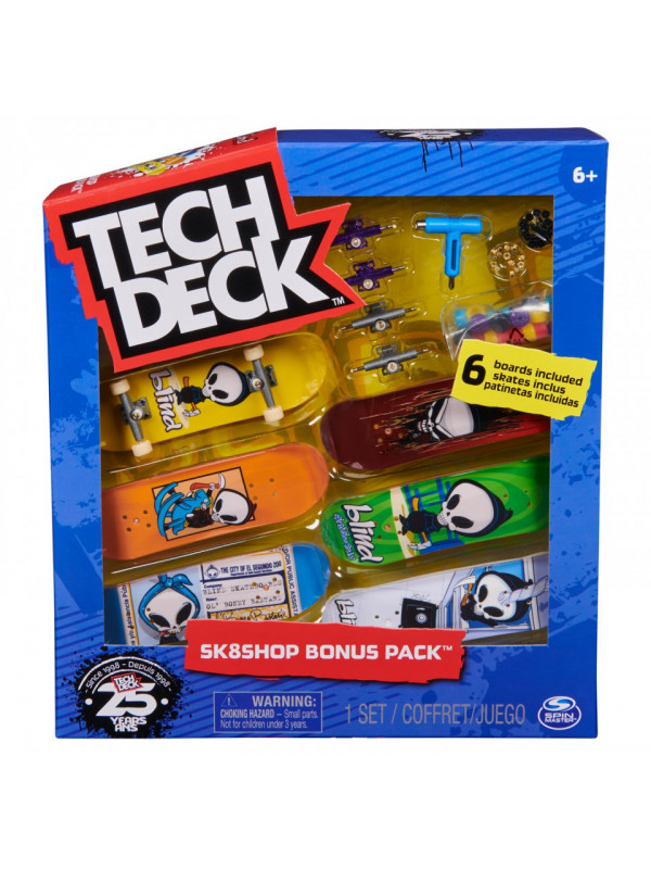 Tech deck pachet 6 piese cu accesorii fingerboard blind
