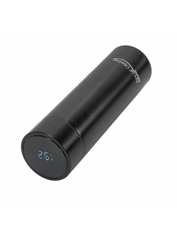 TERMOS INOX 450ML,INDICAT.LED.TEMP NEGRU