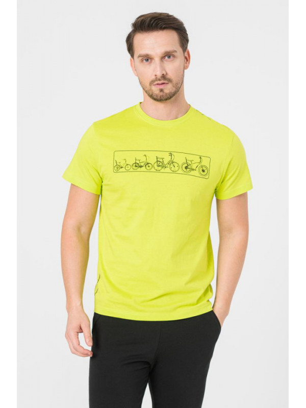 TRICOU MULTIBIKE PEGAS BARBATI LIME PUNC