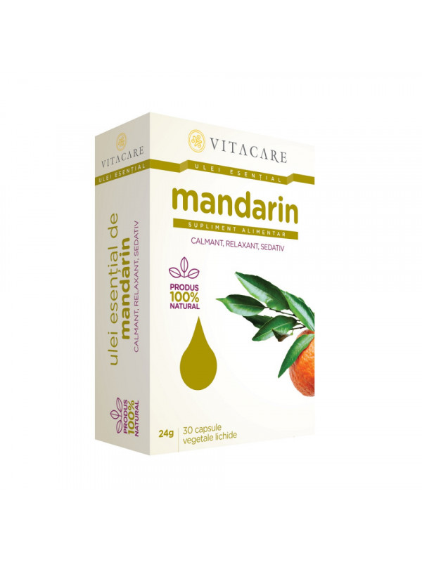 Ulei Esential de Mandarin - Supliment Alimentar pentru Stres, Anxietate, Iritabilitate și Somn Liniștit