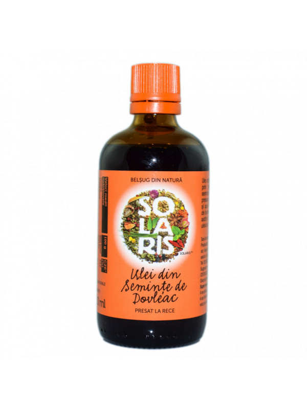 Ulei seminte dovleac presat la rece 100ml solaris