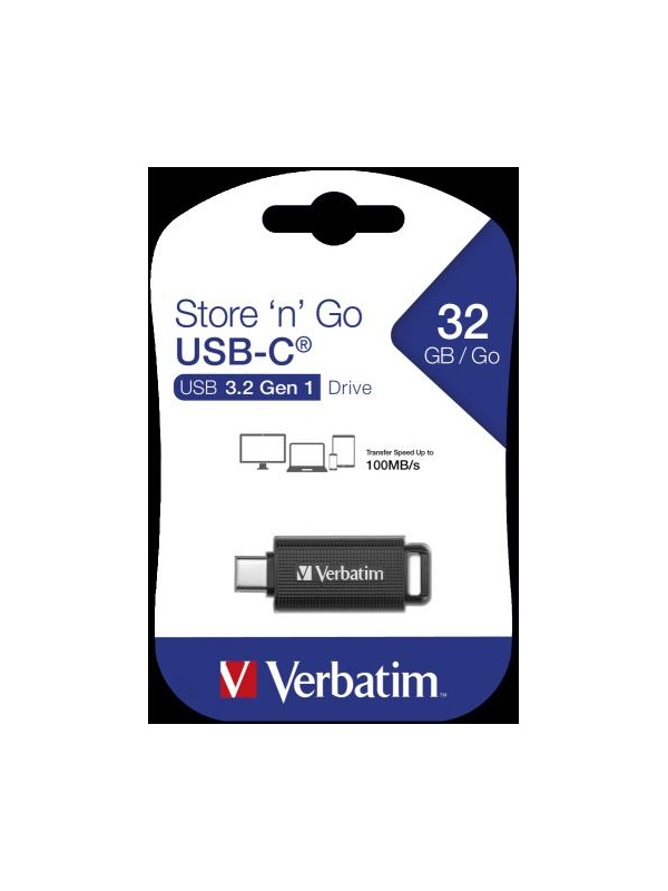 VERBATIM Store 'n' Go USB-C 3.2 Gen 1 Drive 32GB