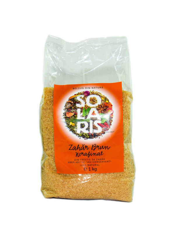 Zahar brun nerafinat 1kg solaris
