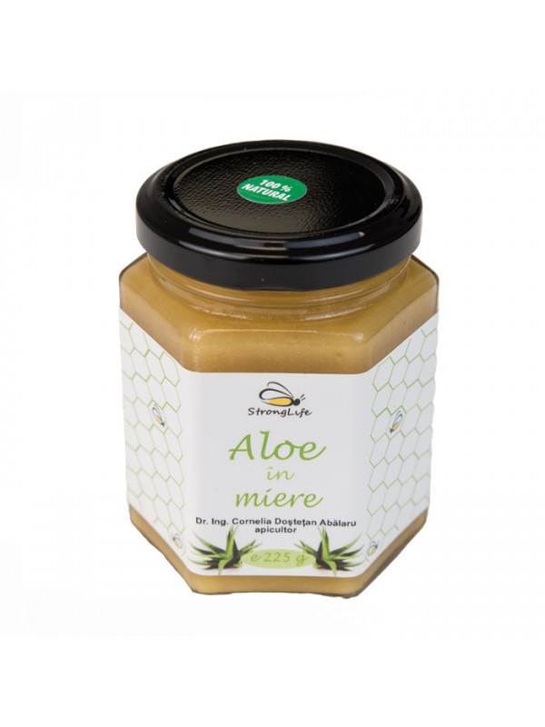 Aloe in miere by Dr. Ing. Cornelia Dostetan Abalaru apicultor - 225g