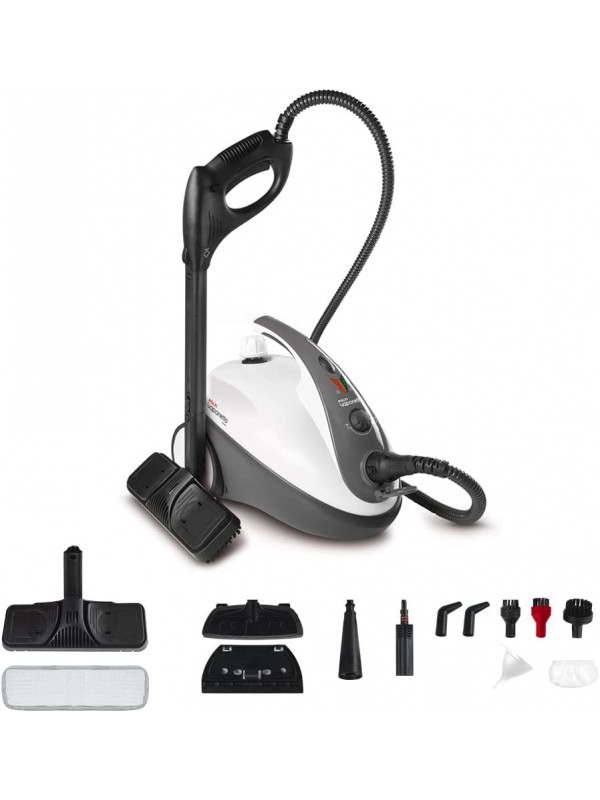 Aparat de Curatat cu Abur Polti Vaporetto Smart 30 S, Emisie Abur 85 g min, Presiune Abur 3 BAR, 1800 W, Alb Gri