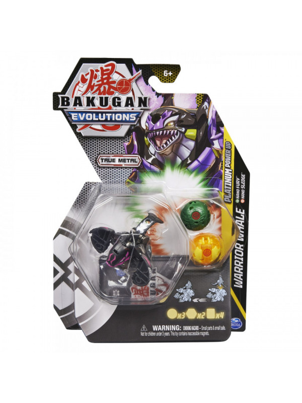 Bakugan platinum powerup s4 warrior whale nano fury si nano sledge