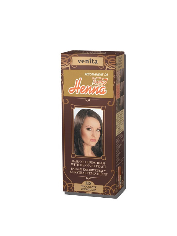 Balsam colorant par henna sonia nr.115 - ciocolatiu 75gr kian cosmetics