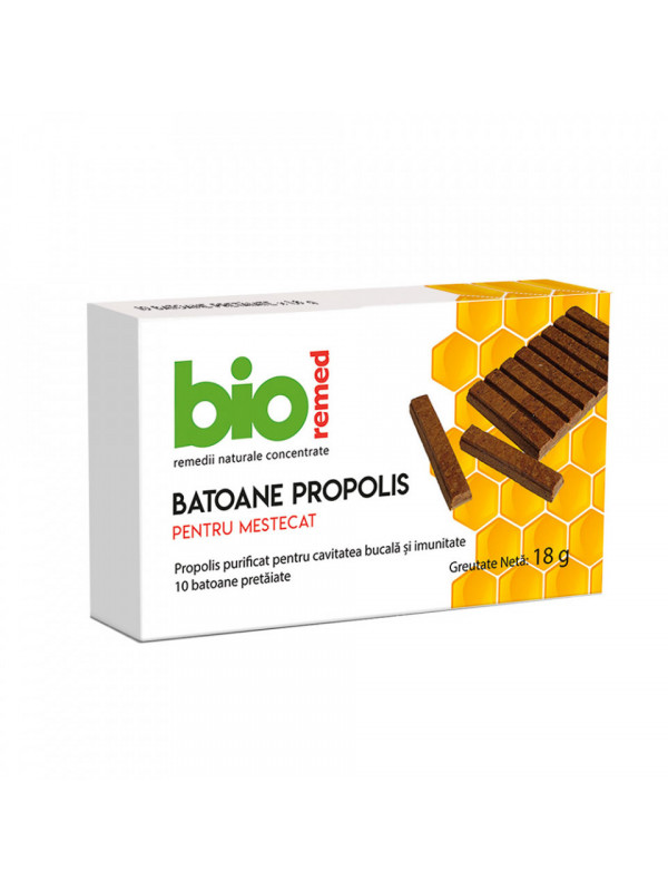 BATOANE PROPOLIS 10x1.8gr (masticabile) BIOREMED