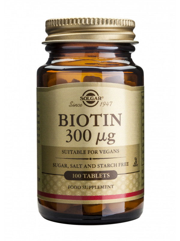 BIOTIN 300micrograme 100tB SOLGAR