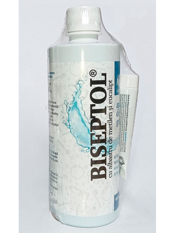 Biseptol apa gura 480ml+ pasta dinti 15ml mostra