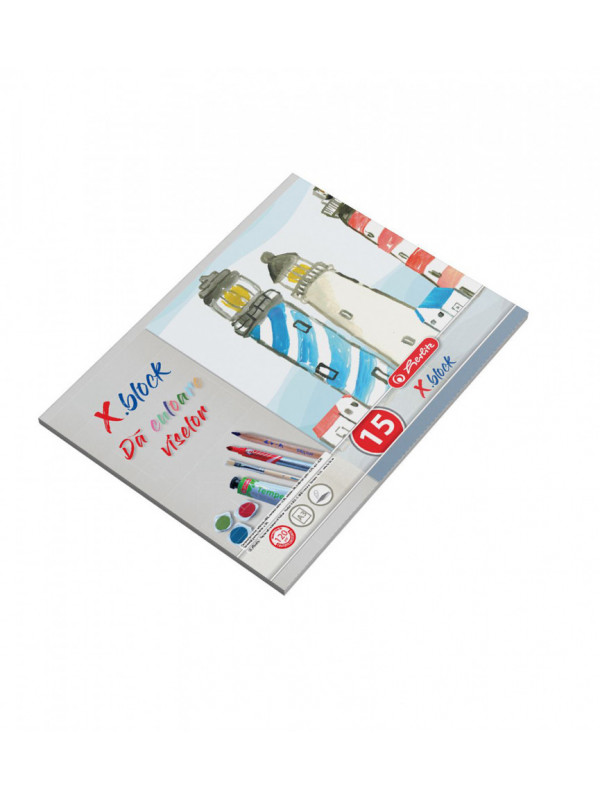 Bloc desen x.block a3 15 file 120 grame policrom
