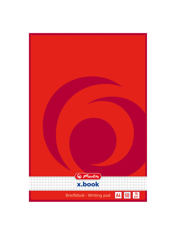 Bloc notes a4 50f patratele x.book