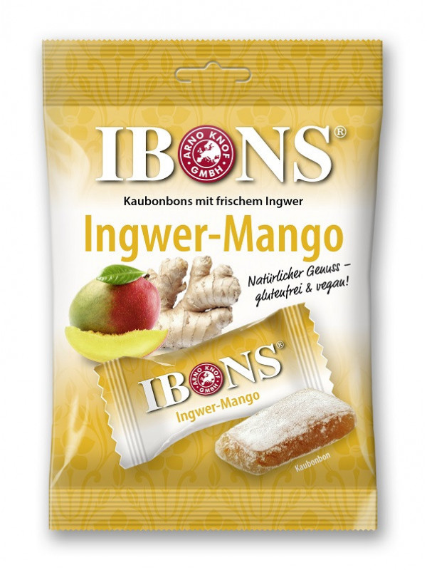 BOMBOANE GUMATE CU GHIMBIR&MANGO 92GR