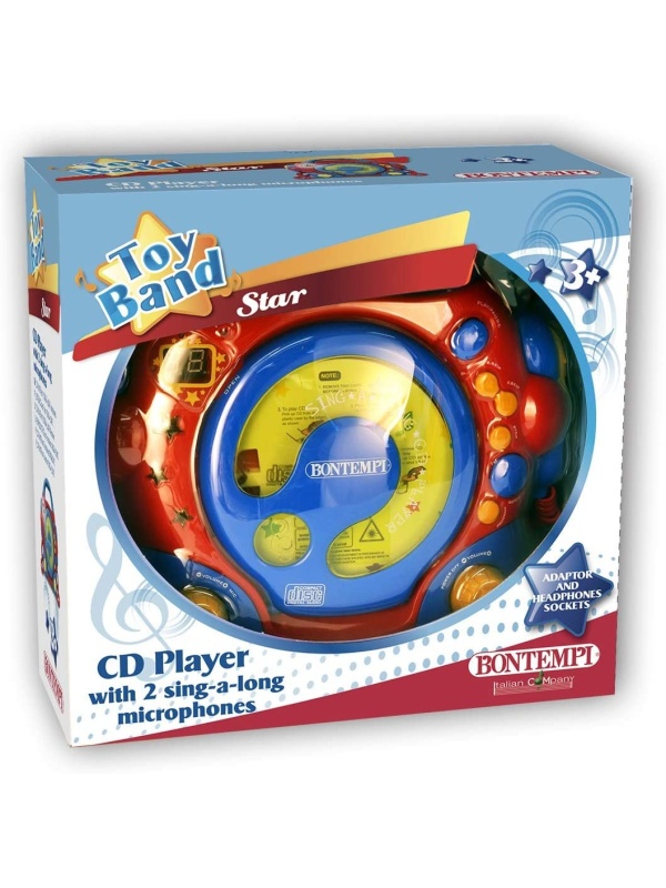 BONTEMPI CD PLAYER PORTABIL CU 2 MICROFOANE SI ADAPTOR