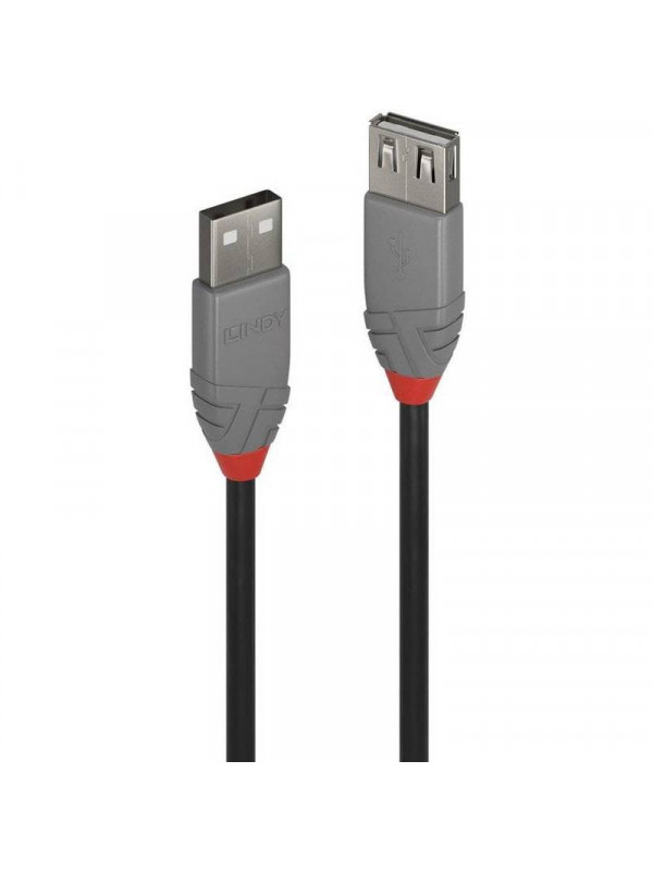 Cablu Lindy 0.5m USB 2.0 Type A Ext Anth