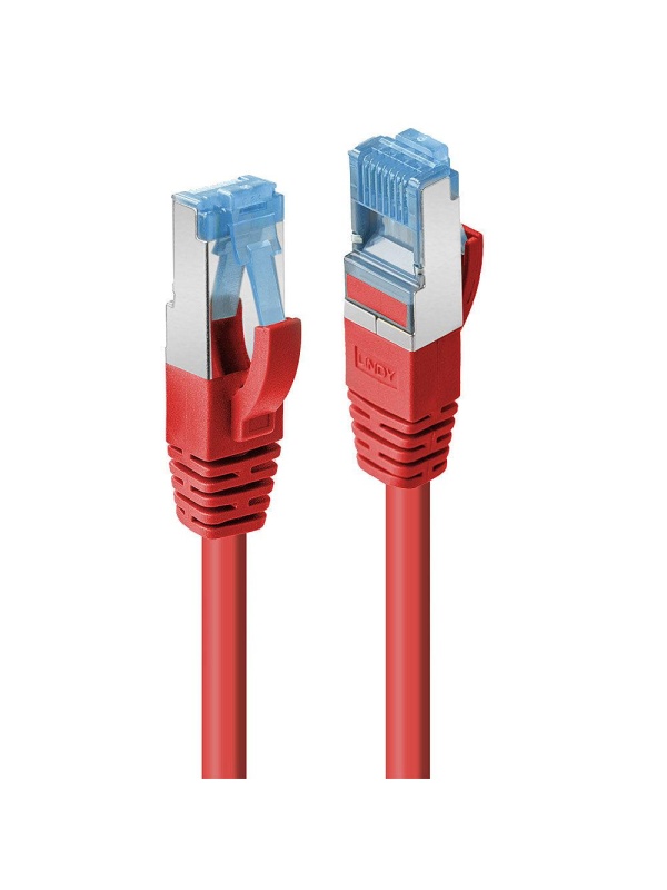 Cablu Lindy 1m Cat.6A S/FTP LSZH, Red