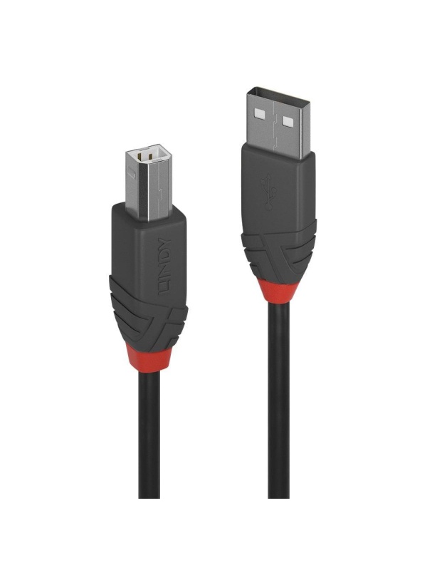 Cablu Lindy 3m USB 2.0 Type A to B Anthr