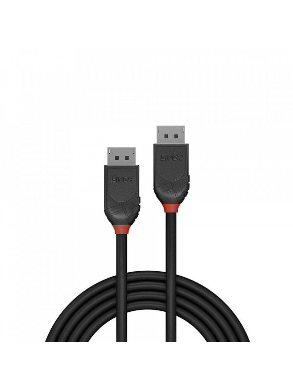 Cablu Lindy DisplayPort 1.2, 0.5m, negru