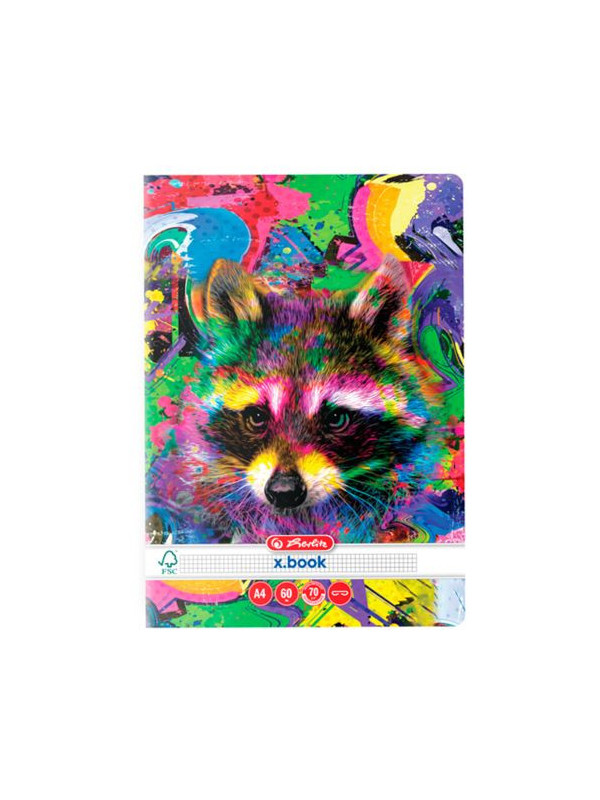 CAIET A4 60 FILE COLOR ANIMALS PATRATELE