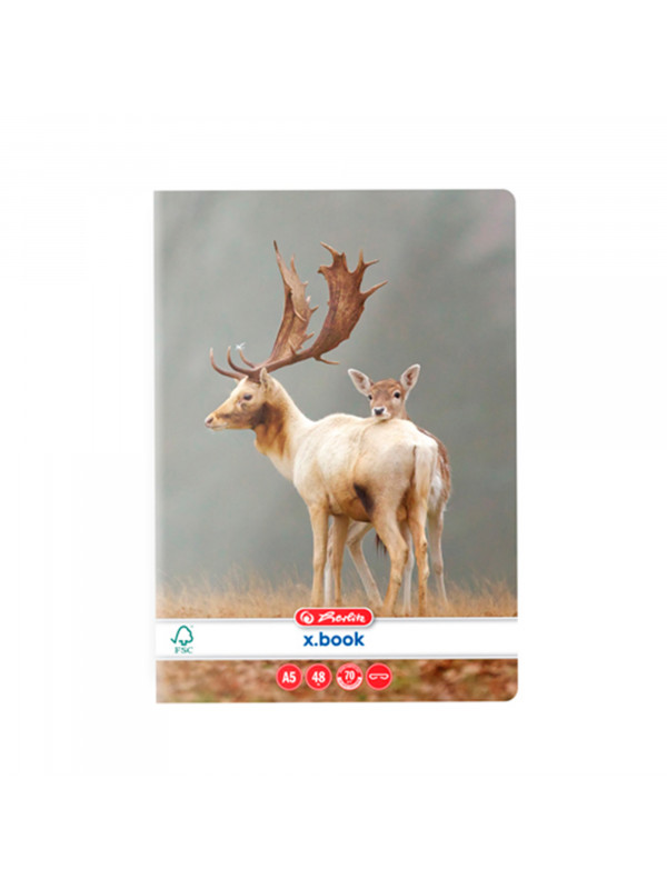 CAIET A5, 48 FILE, 70G/MP, VELIN, COLTURI ROTUNJITE, MOTIV ANIMALS
