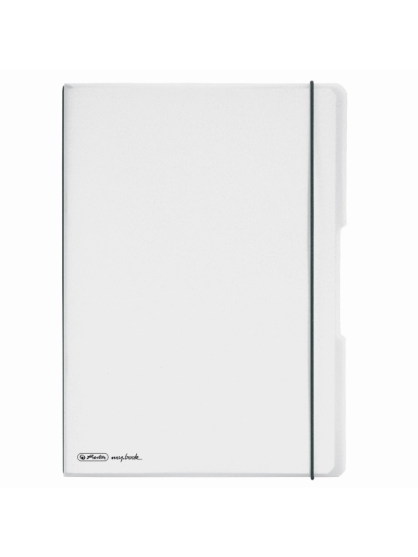 CAIET MY.BOOK FLEX A4 2X40F DICTANDO+PATRATELE TRANSPARENT CU LOGO NEGRU