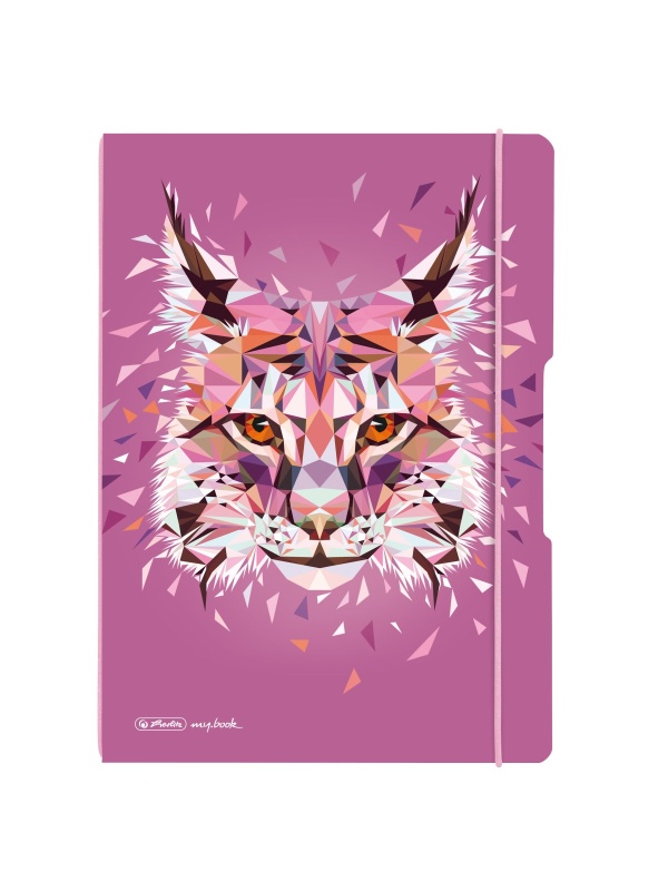 CAIET MY.BOOK FLEX A4 2X40F VELIN MOTIV WILD ANIMALS LYNX