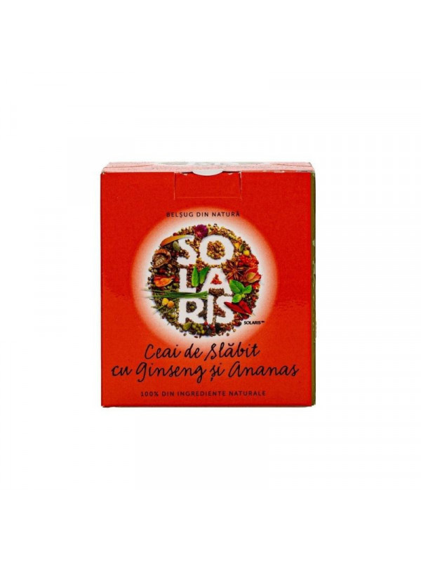 Ceai de slabit cu ginseng si ananas 20dz solaris
