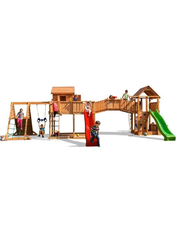 Complex de joaca din lemn Fungoo Maxi set SPIDER LAND
