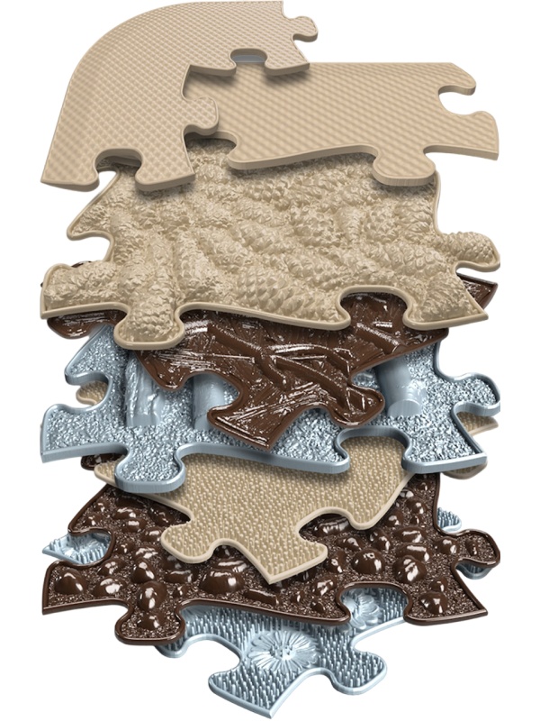 Covoras ortopedic senzorial puzzle Set pentru Seniori