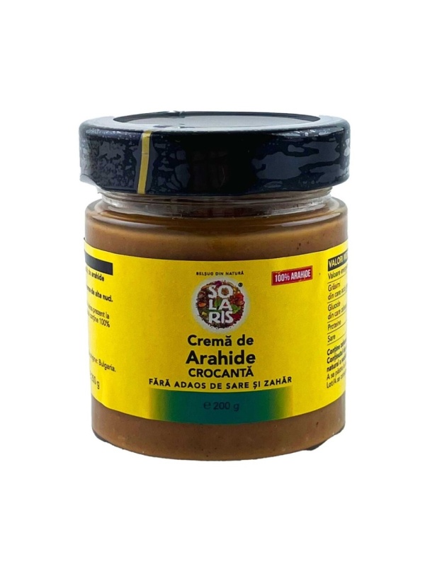 CREMA DE ARAHIDE CROCANTA 200gr SOLARIS