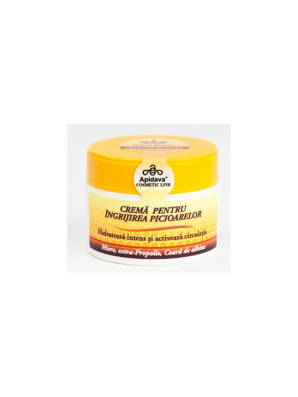Crema pt.picioare cu miere,ceara si propolis 50ml apidava