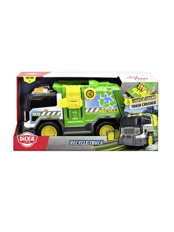 DICKIE CAMION DE RECICLARE CU LUMINI SI SUNETE 30CM