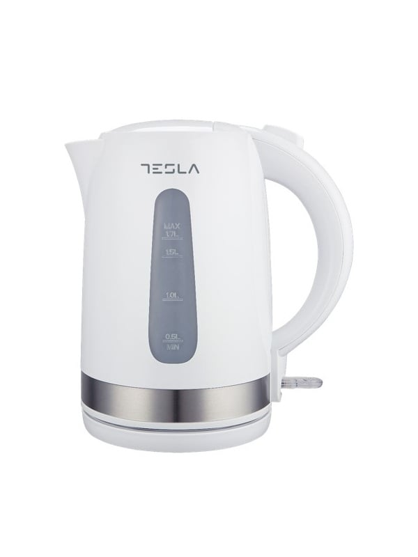 Fierbator Tesla KT200WX, 1.7L, 2200W oprire automata, indicator ON/OFF, Plastic, Alb