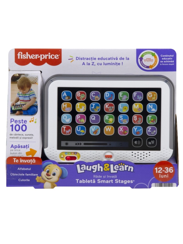 FISHER PRICE LAUGH LEARN TABLETA SMART CU 3 NIVELURI DE DEZVOLTARE LIMBA ROMANA