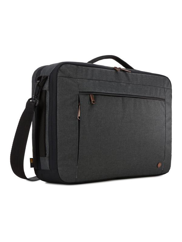 GEANTA & RUCSAC CASE LOGIC, pt. notebook de max. 15.6 inch, 2 compartimente, buzunar frontal x 2, waterproof, poliester, negru, "ERACV-116 OBSIDIAN"