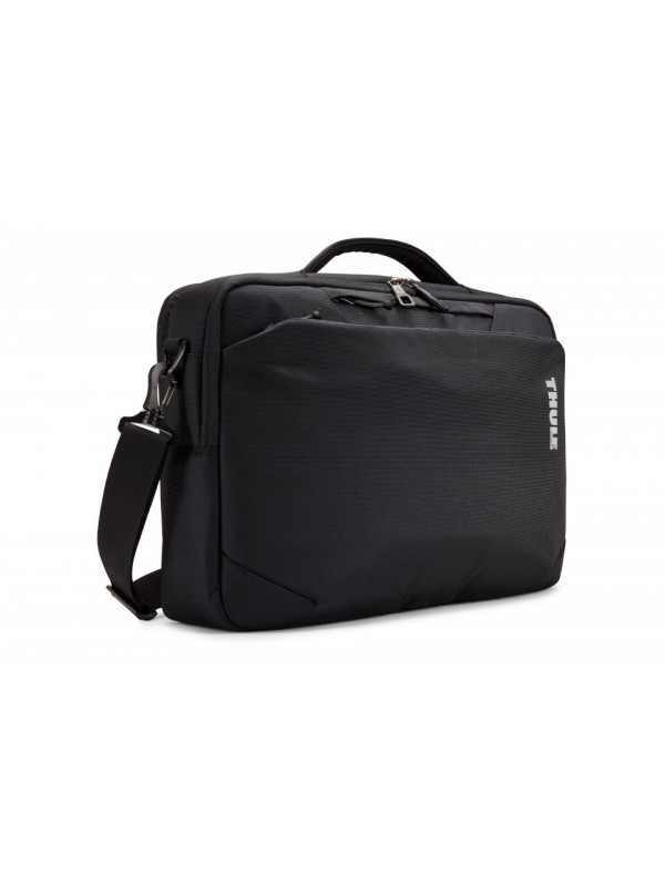 GEANTA THULE, pt. notebook de max. 15.6 inch, 2 compartimente, buzunar frontal x 2 | buzunar dorsal, waterproof, nylon, negru, "TSSB-316B BLACK"
