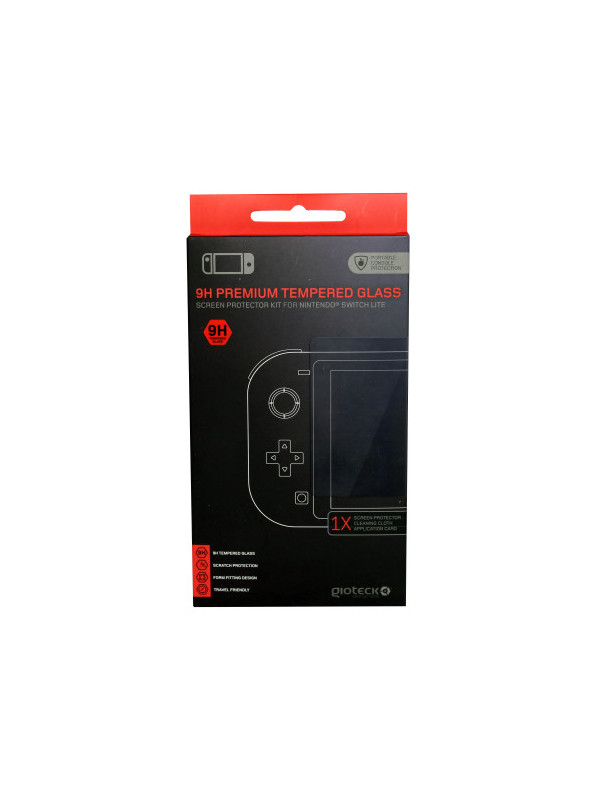 Gioteck - 9H Premium Tempered Glass Screen Protector Kit for Nintendo Switch Lite ENG Nintendo Switch Lite