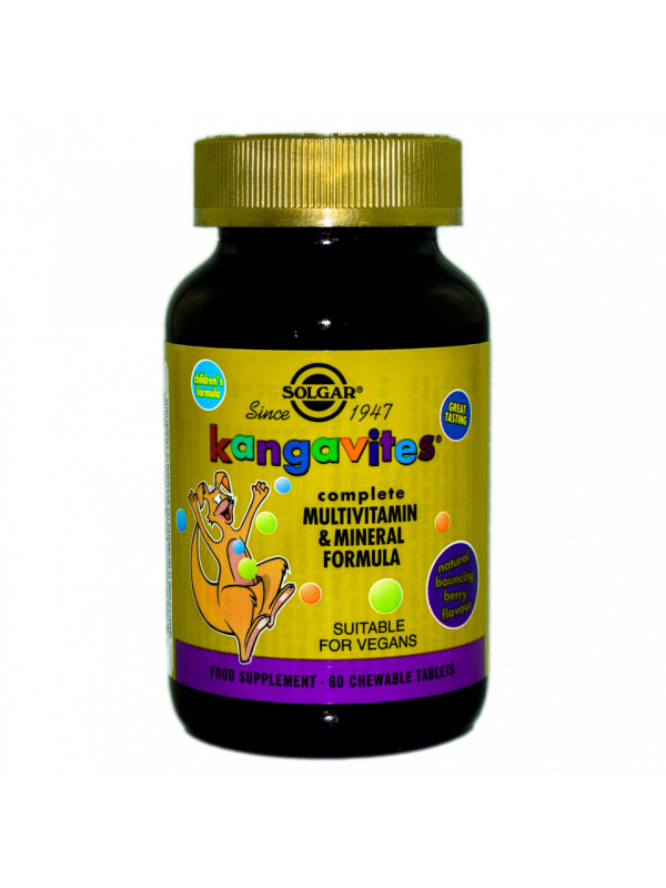KANGAVITES MULTIVITAMIN&MINERAL FORMULA BERRY 60chewable tb SOLGAR