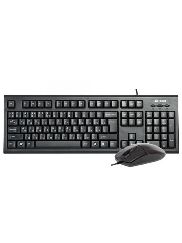 Kit A4Tech KR-8520D cu fir, negru