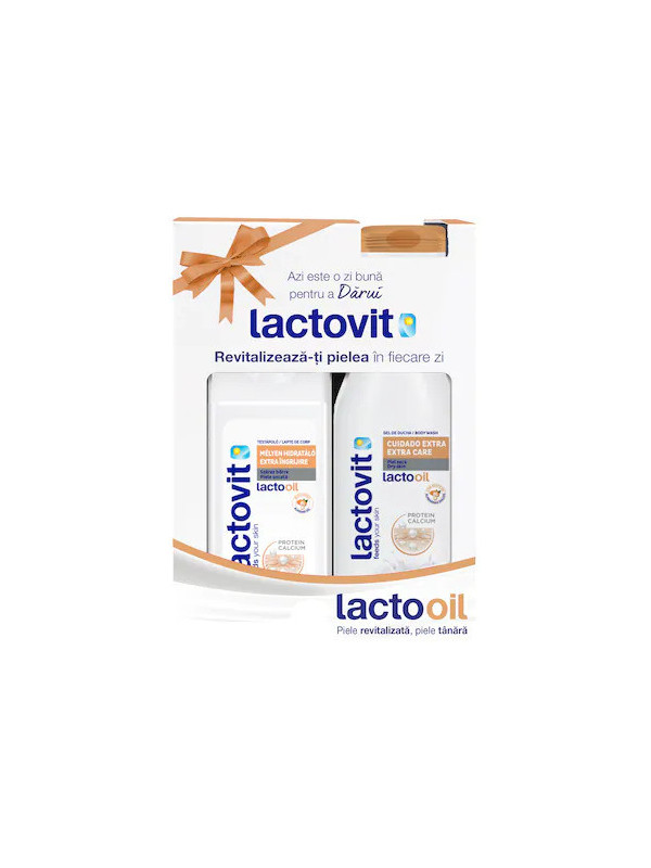 LACTOVIT LACTOOIL SET GEL DE DUS+LAPTE DE CORP