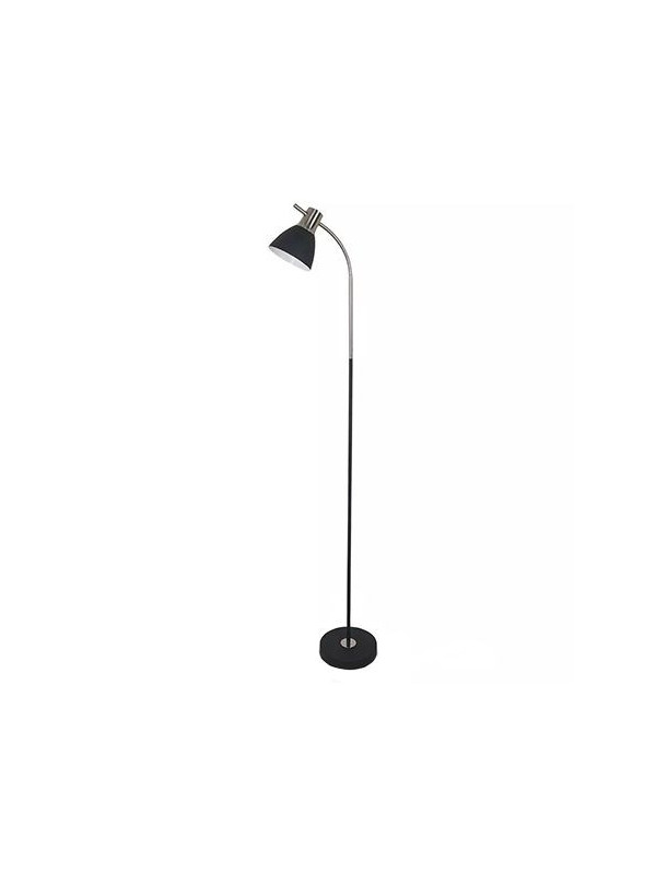 Lampadar 1540mm soclu e27 - negru/crom