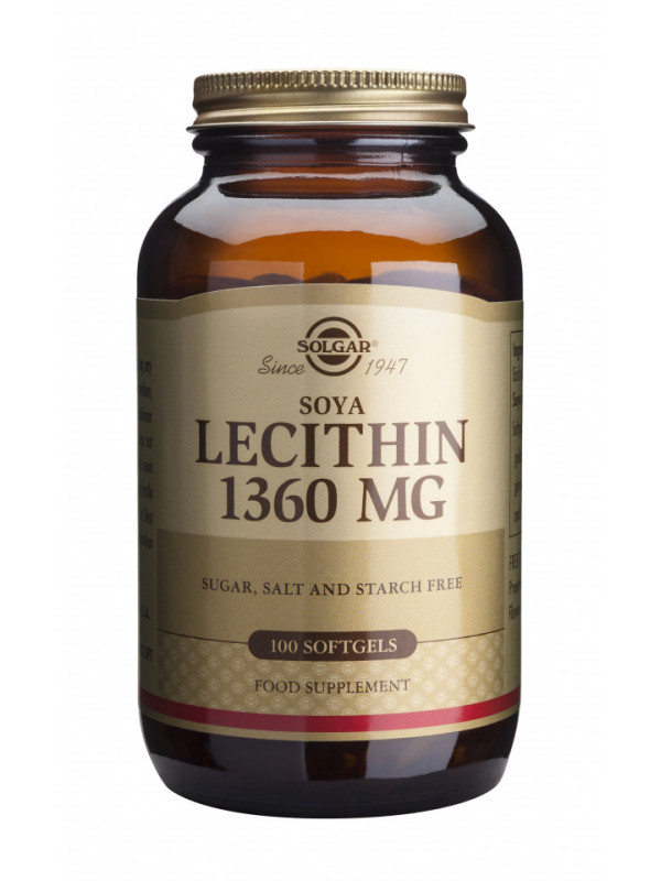 LECITHIN 1360mg softgels 100cps SOLGAR
