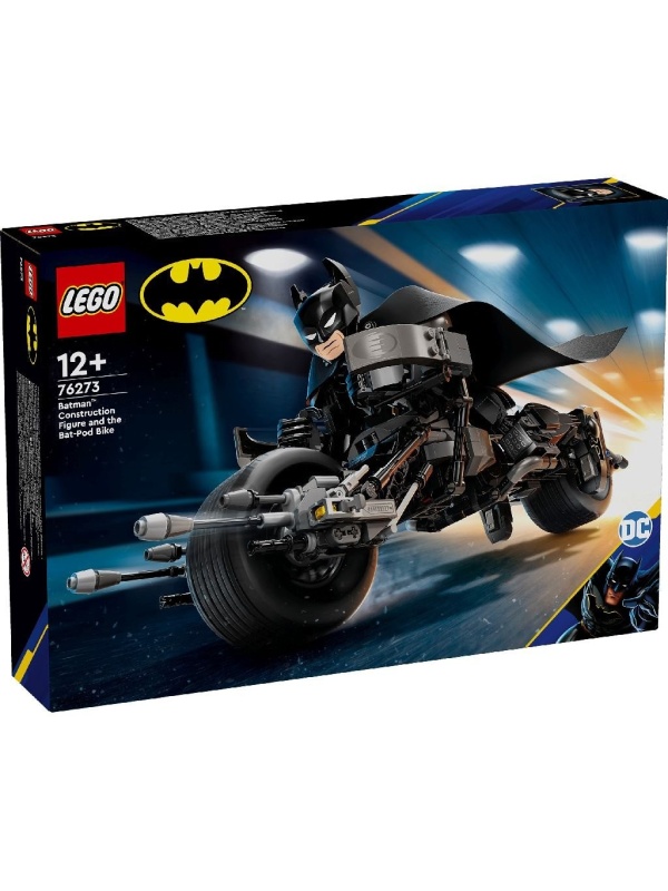 LEGO SUPER HEROES FIGURINA DE CONSTRUCTIE BATMAN SI MOTOCICLETA BAT-POD 76273