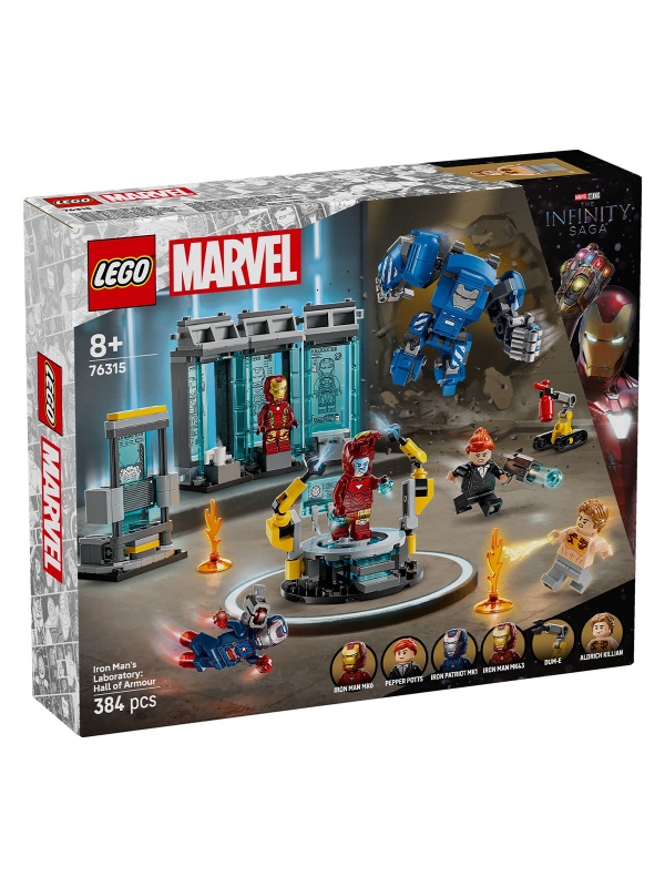 LEGO SUPER HEROES LABORATORUL LUI IRON MAN SALA ARMURILOR 76315