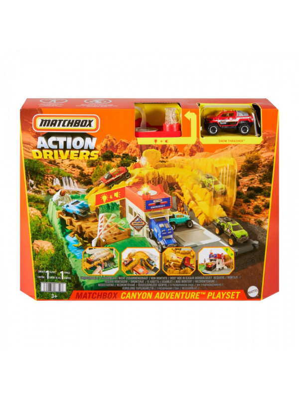 Matchbox set action drivers canionul cu sunete si lumini